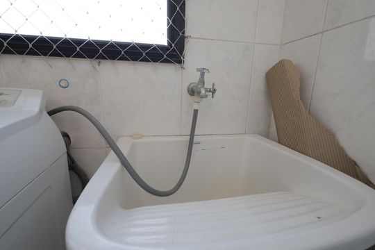 Área de Serviço de apartamento à venda com 2 quartos, 94m² em Campestre, Santo André