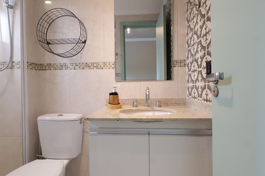 Banheiro da Suíte 2 de apartamento para alugar com 2 quartos, 96m² em Morumbi, São Paulo