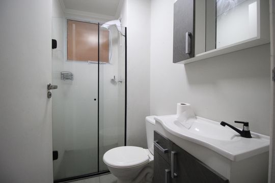 Banheiro de apartamento à venda com 2 quartos, 41m² em Morro Santana, Porto Alegre