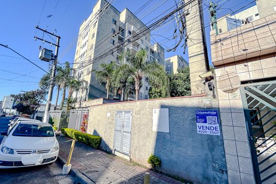 Fachada com Plaquinha de apartamento à venda com 2 quartos, 48m² em Vila Carrão, São Paulo