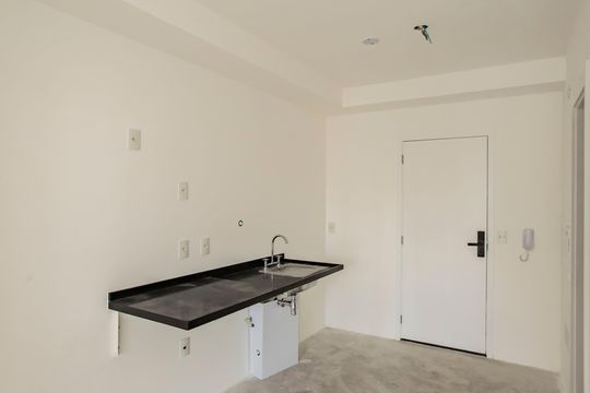 Cozinha de kitnet/studio para alugar com 1 quarto, 29m² em Vila Clementino, São Paulo