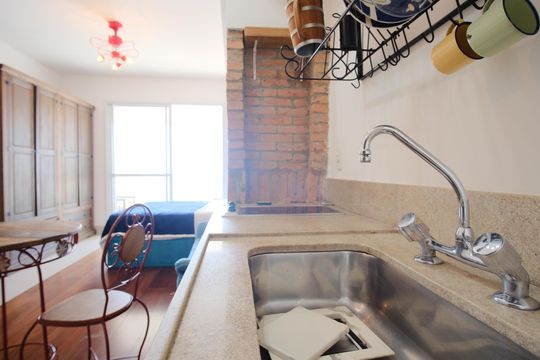 Cozinha de kitnet/studio à venda com 1 quarto, 35m² em Vila Gomes Cardim, São Paulo