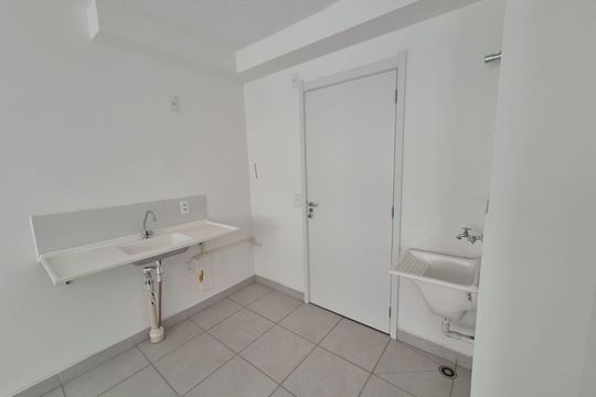 Cozinha de apartamento à venda com 2 quartos, 33m² em Parque Novo Mundo, São Paulo