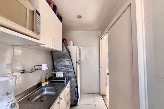 Cozinha de apartamento à venda com 1 quarto, 50m² em Leblon, Rio de Janeiro