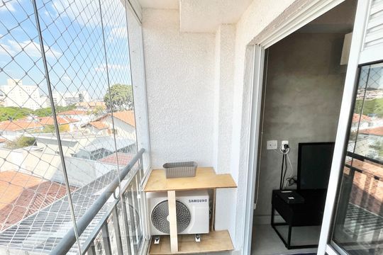 Varanda da Sala de apartamento à venda com 2 quartos, 48m² em Jardim São Paulo, São Paulo