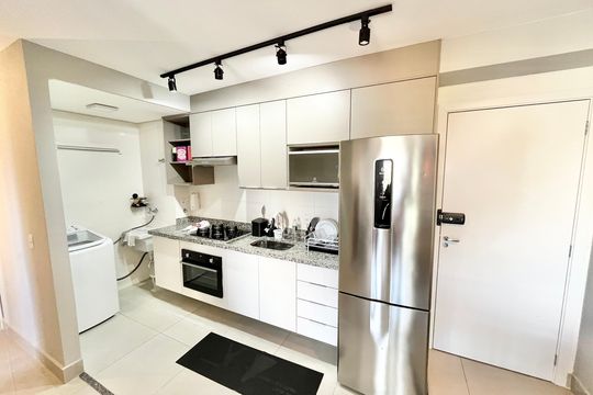 Sala/Cozinha de apartamento à venda com 2 quartos, 48m² em Jardim São Paulo, São Paulo
