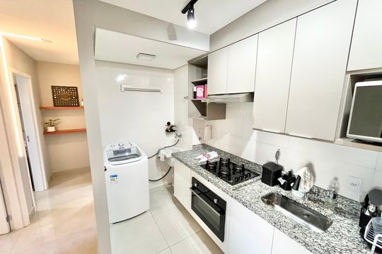 Sala/Cozinha de apartamento à venda com 2 quartos, 48m² em Jardim São Paulo, São Paulo