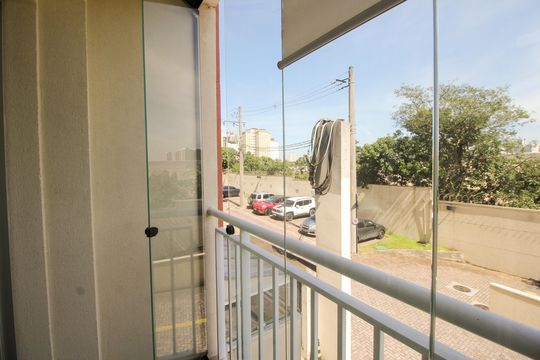 Varanda da Sala de apartamento à venda com 2 quartos, 50m² em Vila Homero Thon, Santo André