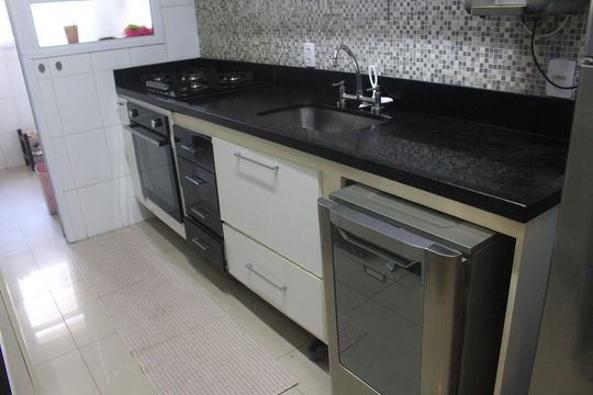 Cozinha de apartamento à venda com 3 quartos, 114m² em Santa Paula, São Caetano do Sul