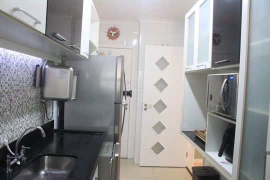 Cozinha de apartamento à venda com 3 quartos, 114m² em Santa Paula, São Caetano do Sul
