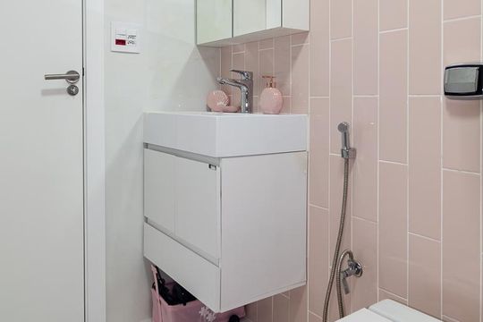 Banheiro de apartamento para alugar com 1 quarto, 42m² em Bela Vista, São Paulo