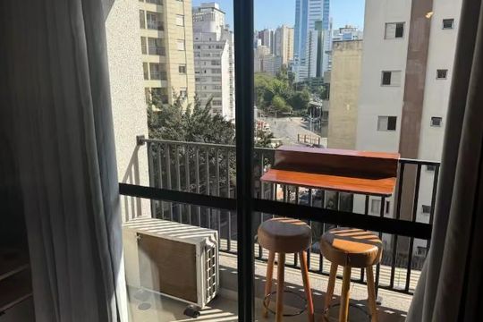 Varanda de apartamento à venda com 1 quarto, 19m² em Bela Vista, São Paulo