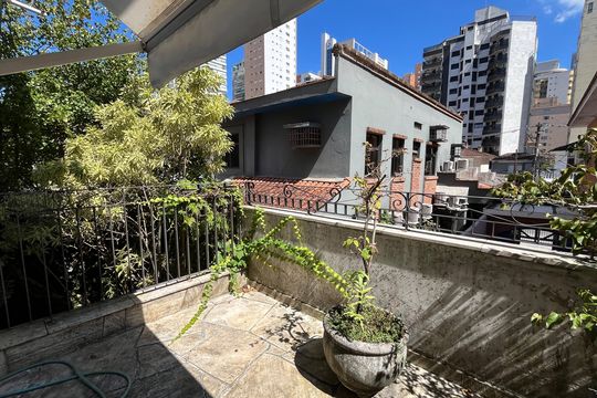 Varanda da Suíte 2 de casa para alugar com 3 quartos, 300m² em Gonzaga, Santos
