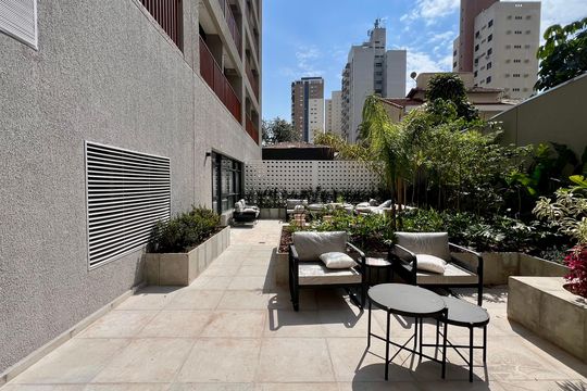 Área comum de kitnet/studio à venda com 1 quarto, 25m² em Pinheiros, São Paulo