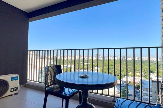 Varanda de kitnet/studio para alugar com 1 quarto, 28m² em Cerqueira César, São Paulo