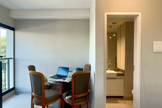 Sala de apartamento para alugar com 1 quarto, 35m² em Pinheiros, São Paulo