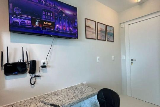 Sala de apartamento para alugar com 1 quarto, 32m² em Stella Maris, Salvador
