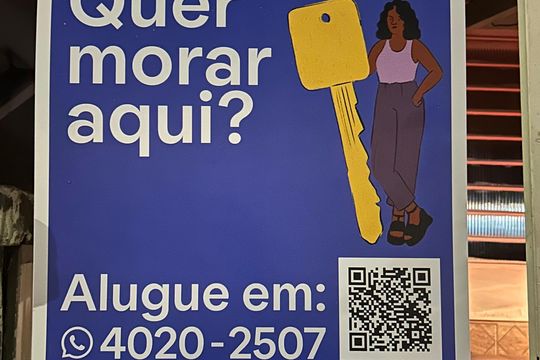 Placa de casa para alugar com 1 quarto, 4200m² em Jardim Palmares (zona Sul), São Paulo