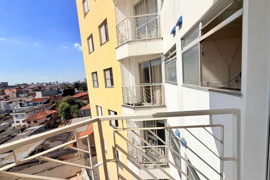 Varanda  de apartamento à venda com 2 quartos, 56m² em Jardim São Luís, São Paulo