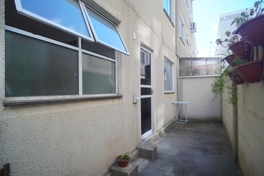 varanda do quarto de apartamento à venda com 1 quarto, 63m² em Santos Dumont, São Leopoldo