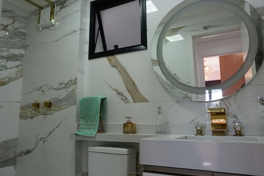 Banheiro de apartamento para alugar com 2 quartos, 89m² em Vila Augusta, Guarulhos