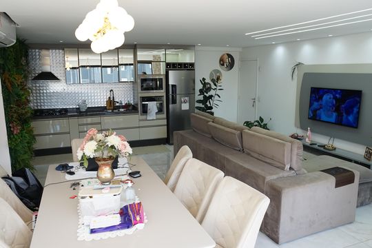 Sala de apartamento para alugar com 2 quartos, 89m² em Vila Augusta, Guarulhos