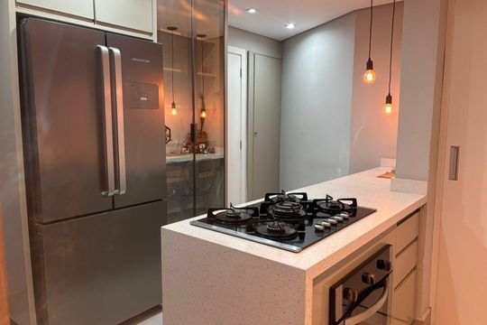 Cozinha de apartamento à venda com 3 quartos, 109m² em Chácara Califórnia, São Paulo