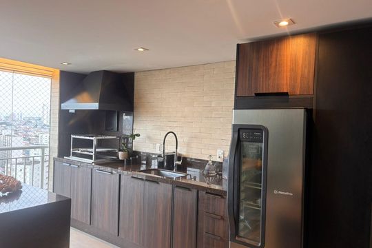 Varanda Gourmet de apartamento à venda com 3 quartos, 109m² em Chácara Califórnia, São Paulo