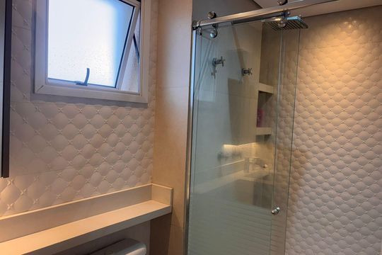 Banheiro de apartamento à venda com 3 quartos, 109m² em Chácara Califórnia, São Paulo