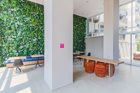 Área comum de kitnet/studio para alugar com 1 quarto, 25m² em Butantã, São Paulo