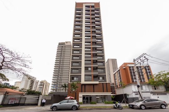 Fachada de apartamento à venda com 1 quarto, 21m² em Campo Belo, São Paulo