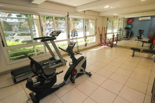 Área comum - Academia de apartamento para alugar com 3 quartos, 103m² em Menino Deus, Porto Alegre