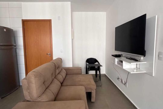 Sala de apartamento para alugar com 2 quartos, 42m² em Morada da Colina, Uberlândia