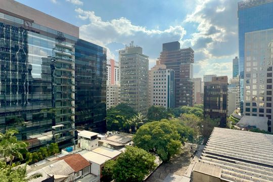 Vista da Sala de apartamento para alugar com 2 quartos, 150m² em Jardim Paulista, São Paulo