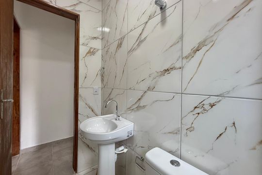 Banheiro de apartamento para alugar com 1 quarto, 55m² em Jardim Casablanca, São Paulo