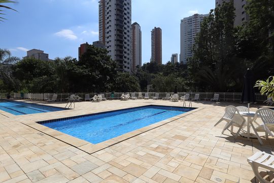 Área comum - Piscina de apartamento à venda com 3 quartos, 95m² em Vila Andrade, São Paulo