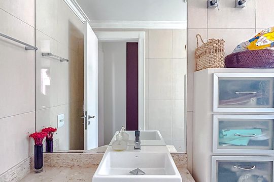 Banheiro da Suíte 2 de apartamento à venda com 4 quartos, 125m² em Vila Gomes Cardim, São Paulo