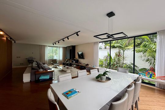 Sala de casa de condomínio à venda com 4 quartos, 397m² em Brooklin, São Paulo