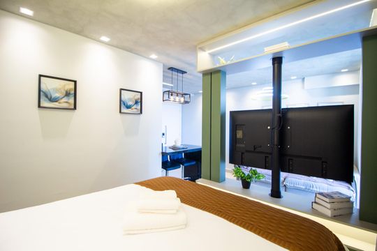 Suíte de apartamento para alugar com 1 quarto, 47m² em Parque Campolim, Sorocaba