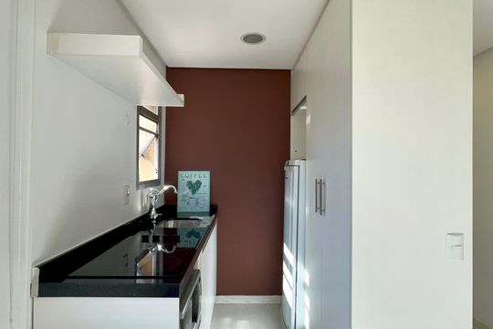 Cozinha - Armários de kitnet/studio à venda com 1 quarto, 28m² em Jardim Paulista, São Paulo