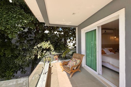 Suíte 3 (Master) - Varanda de casa de condomínio à venda com 4 quartos, 340m² em Recreio dos Bandeirantes, Rio de Janeiro