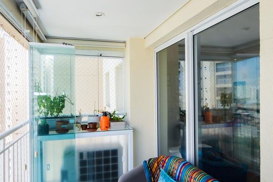 Varanda da Sala de apartamento à venda com 4 quartos, 114m² em Vila Santo Antonio, Guarulhos