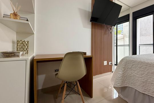 Quarto  de kitnet/studio à venda com 1 quarto, 24m² em Santo Amaro, São Paulo