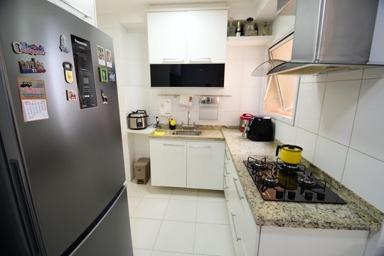Cozinha de apartamento à venda com 4 quartos, 137m² em Loteamento Alphaville Campinas, Campinas