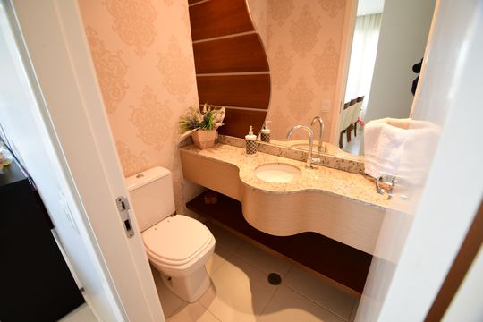 Lavabo de apartamento à venda com 4 quartos, 137m² em Loteamento Alphaville Campinas, Campinas