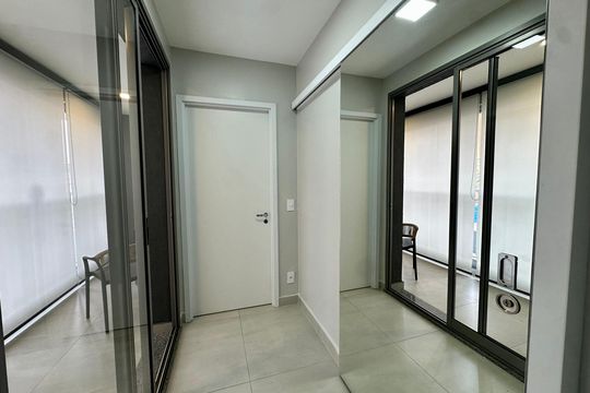 Banheiro de apartamento para alugar com 1 quarto, 41m² em Santo Amaro, São Paulo