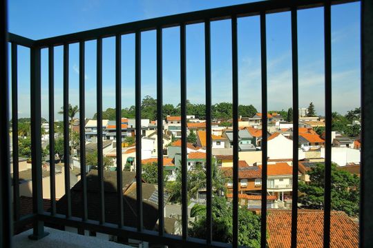 Varanda da Sala  de apartamento à venda com 2 quartos, 44m² em Bairro dos Casa, São Bernardo do Campo