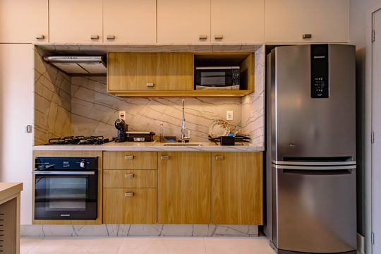Cozinha de apartamento à venda com 2 quartos, 70m² em Vila Madalena, São Paulo