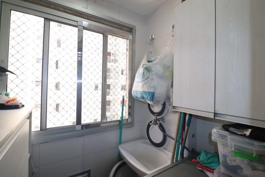 Área de Serviço de apartamento à venda com 3 quartos, 67m² em Vila Homero Thon, Santo André