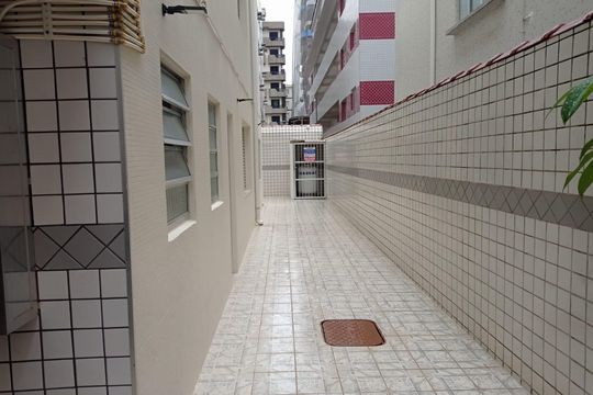 Área Externa de apartamento para alugar com 2 quartos, 56m² em Guilhermina, Praia Grande